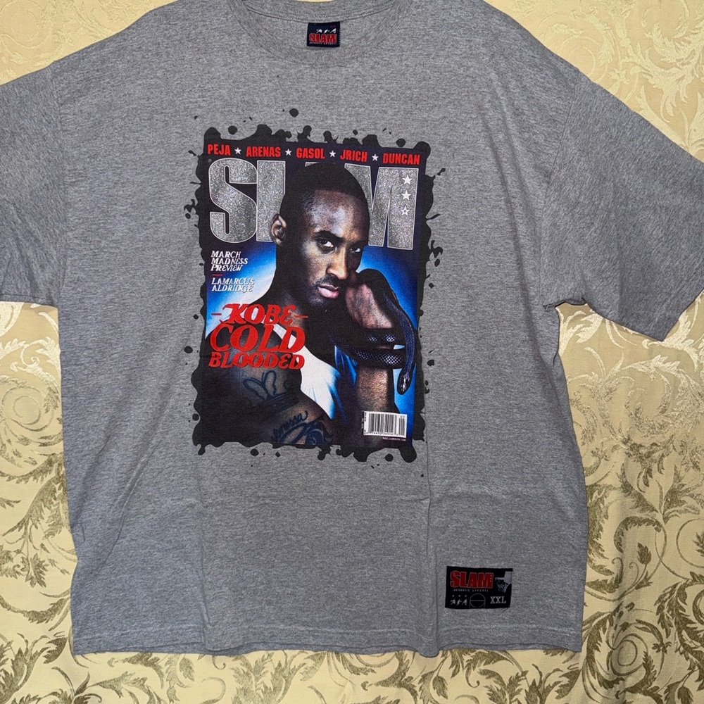 Kobe Slam Magazine Gray Graphic Tee